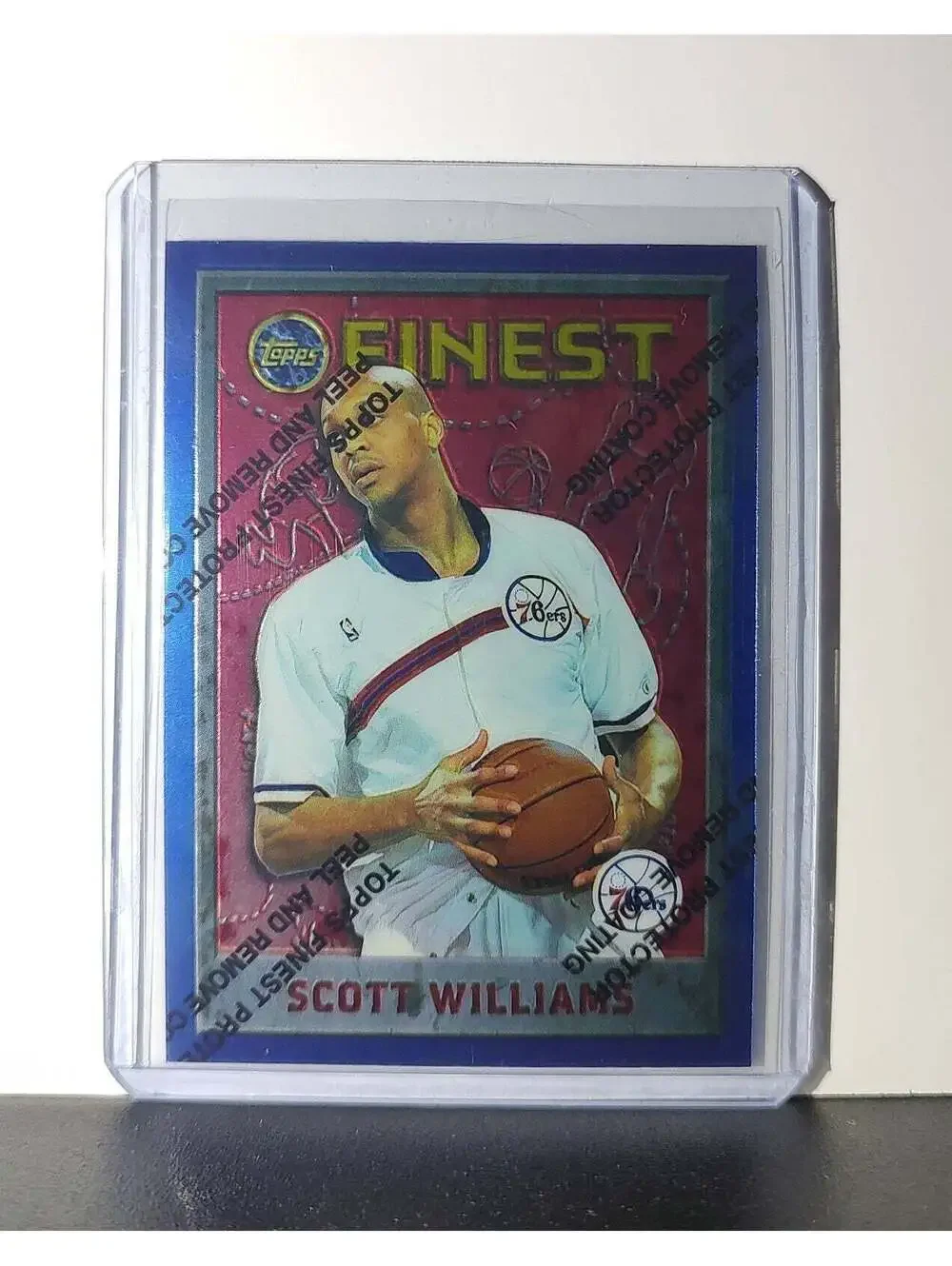 Scott Williams 1995-96 Topps Finest NBA #232 Card 76ers
